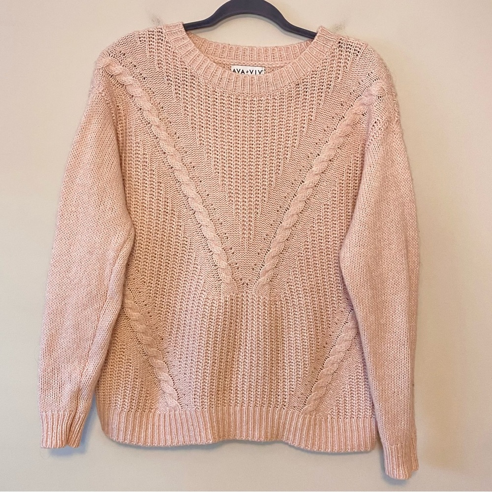 Ava&Viv Blush Pink Sweater